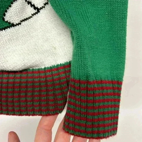 Ugly Christmas sweater women’s size medium drunk Santa - Picture 4 of 7